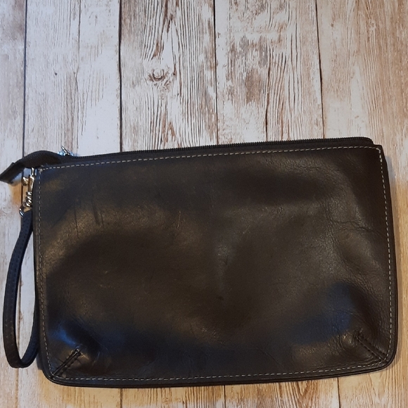 Ann Taylor LOFT Dark Brown Wristlet - Picture 3 of 6